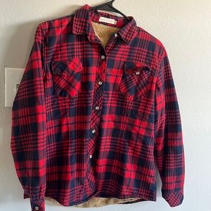 Xxxl flannel with Sherpa lining